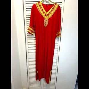 Red traditional dress